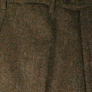 Mid Green Pure Wool Trousers