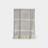 Mid Grey Pane Check Cashmere Shawl