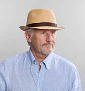 Mocha Soho Trilby Panama