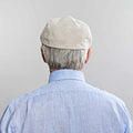Natural Linen Flat Cap