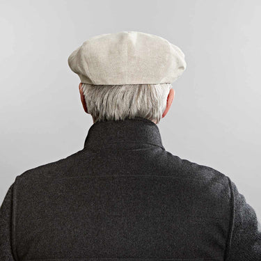 Natural Linen Gatsby Cap