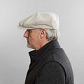 Natural Linen Gatsby Cap