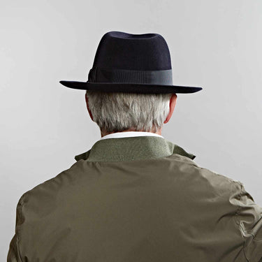 Navy Blue Grosvenor Fedora