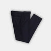 Navy & Blue Houndstooth Wool & Cashmere Blend Trousers