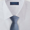 Navy & Blue Neat Floral Printed Silk Tie