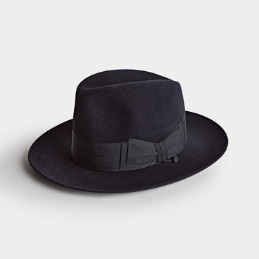 Navy Blue Poet Fedora