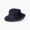 Navy Blue Rivoli Trilby