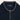 Navy Cashmere Baseball Cardigan with Brown Trim