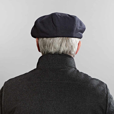 Navy Cashmere Gatsby Cap