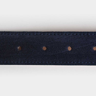 Navy Chiltern Suede Leather Belt