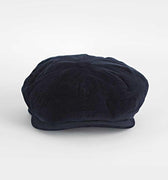 Navy Corduroy Cotton Gatsby Cap