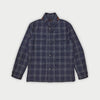 Navy & Grey Overcheck Wool & Cashmere Chanti Jacket