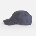 Navy Herringbone Linen Baseball Cap