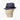 Navy Hopsack Cotton Narrow Brim Trilby