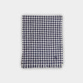 Navy Houndstooth Deluxe 4 - Ply Cashmere Scarf