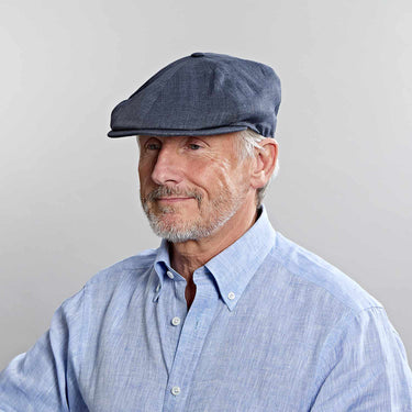 Navy Linen Toni Cap
