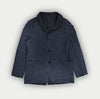 Navy Reversible Linen Varzi Jacket