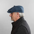 Navy Waxed Cotton Gatsby Cap