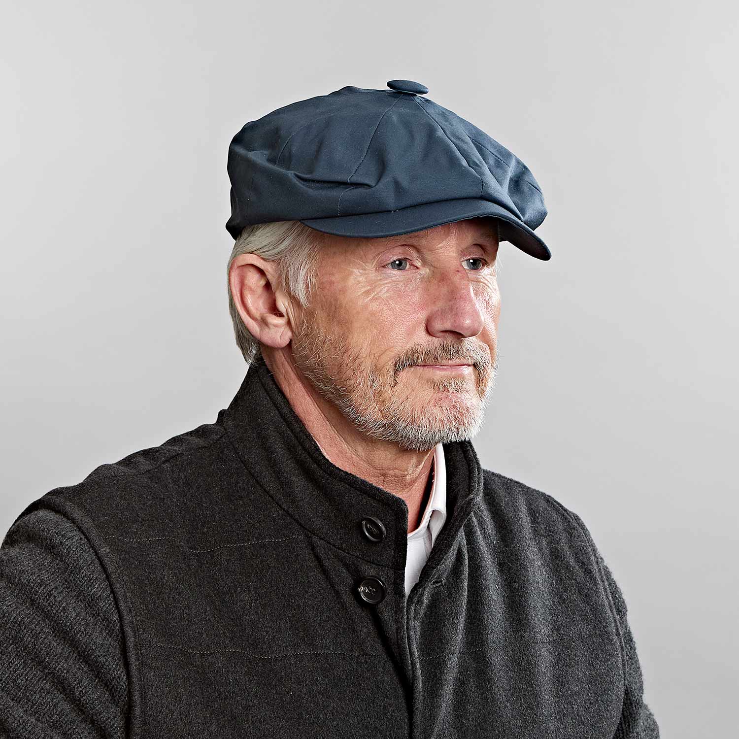 Casquette Gatsby Cuir Nubuck Harrys-Collection - 4 Couleurs - Fabriquée En Italie