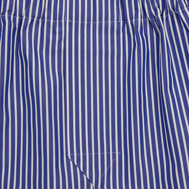 Navy & White Stripe Cotton Boxer Shorts