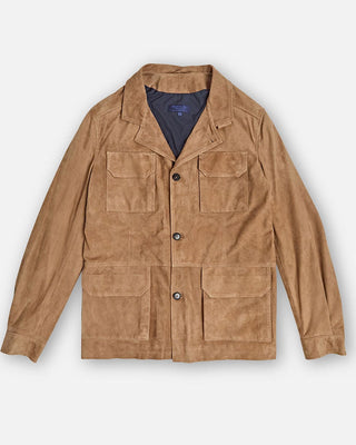 Nut Brown Four Pocket Suede & Cashmere Chianti Jacket