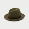 Olive Green Fur Felt Fedora