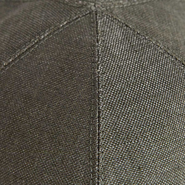 Olive Green Hopsack Linen Baseball Cap