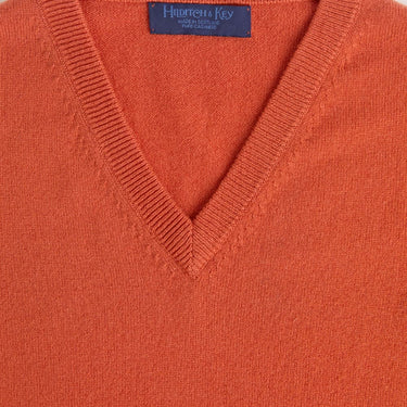 Orange 2Ply Cashmere Vest