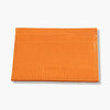 Orange Calf Leather Double Sided Card Holder