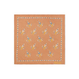 Orange Floral Silk Handkerchief