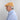 Orange Linen Flat Cap