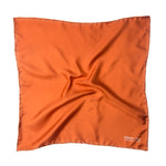 Orange Silk Handkerchief with White Spots