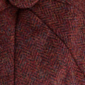 Pheasant & Red Herringbone Wool Made In England Gatsby Cap