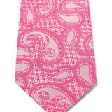 Pink Paisley Woven Silk Tie