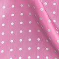 Pink & White Medium Spot Silk Pocket Square