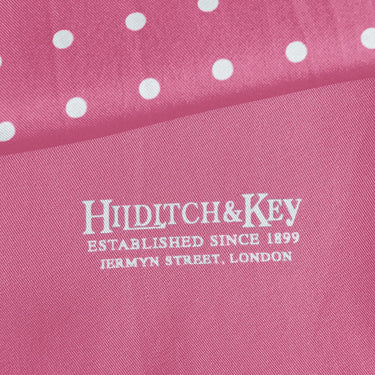Pink & White Spot Silk Tubular Scarf