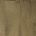 Plain Beige Stretch Cotton Trousers