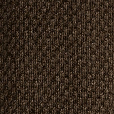 Plain Brown Knitted Cashmere Tie