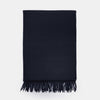 Plain Chatham Navy Pure Cashmere Scarf