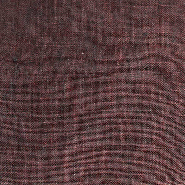 Plain Claret Linen Flat Cap