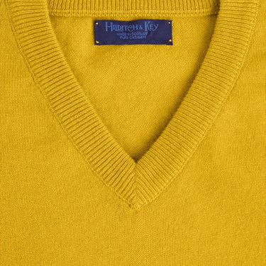 Plain Corona Cashmere V - Neck Sweater