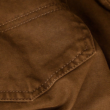 Plain Cougar Yellow Cotton Jeans