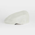 Plain Cream 100% Linen Flat Cap