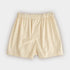 Plain Cream Cotton Poplin Boxer Shorts