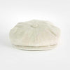 Plain Cream Linen Gatsby Cap