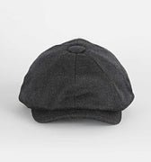 Plain Dark Grey Cashmere Made In England Gatsby Cap