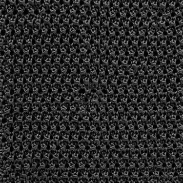 Plain Dark Navy Knitted Silk Tie