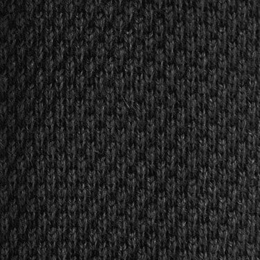Plain Dark Nero Knitted Cashmere Tie