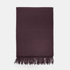 Plain Dark Rust Pure Cashmere Scarf