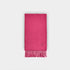 Plain Magenta Narrow Width Pure Cashmere Scarf